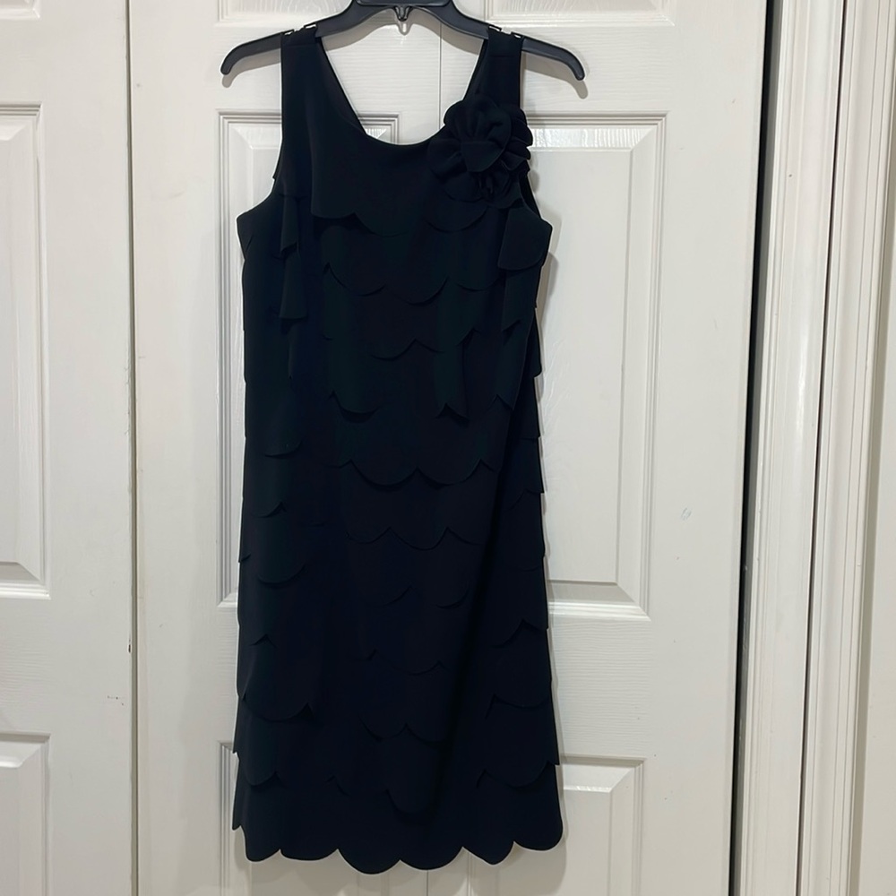 Black scalloped dress